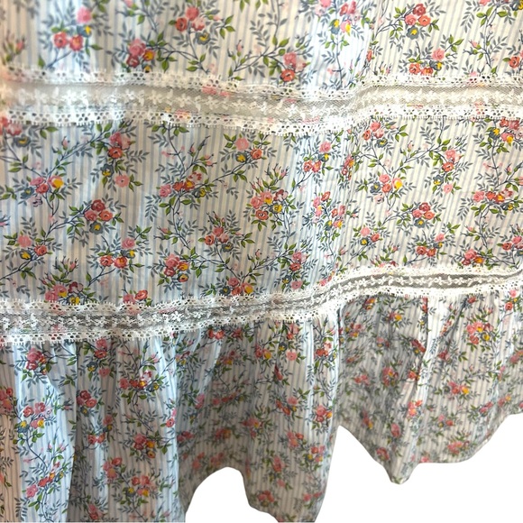 J. Crew x Liberty XXL Tiered Ruffle Dress Winding Roses  print Cottagecore - Picture 11 of 16